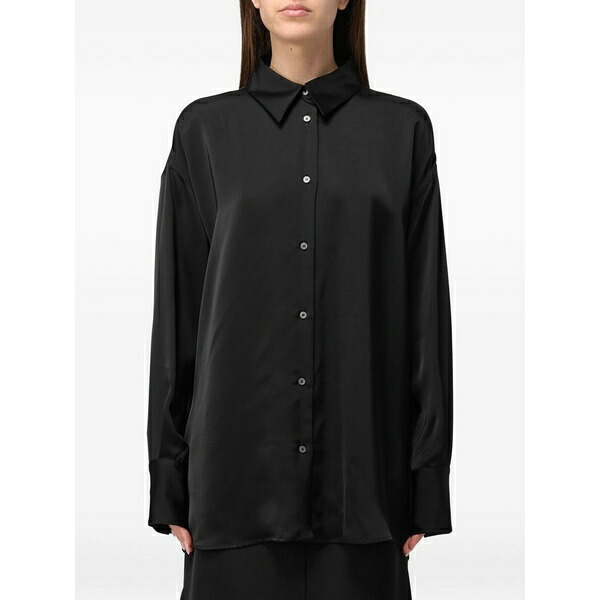 ファビアナ フィリッピ レディース プルオーバー トップス Buttoned shirt Black