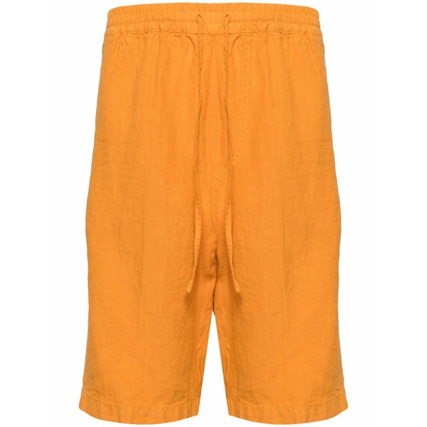 １２０％リノ メンズ 心地好いズボン下 ボトムス Linen bermuda shorts Orange