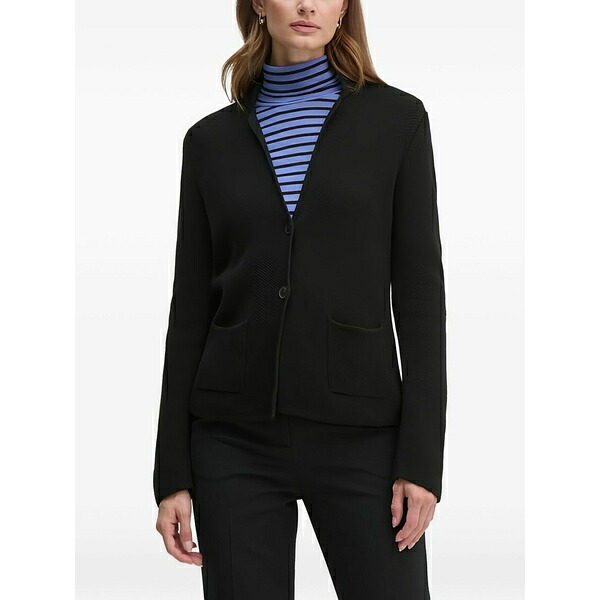 ベネトン  レディース ジレー アウター Patch-pocket cardigan Black