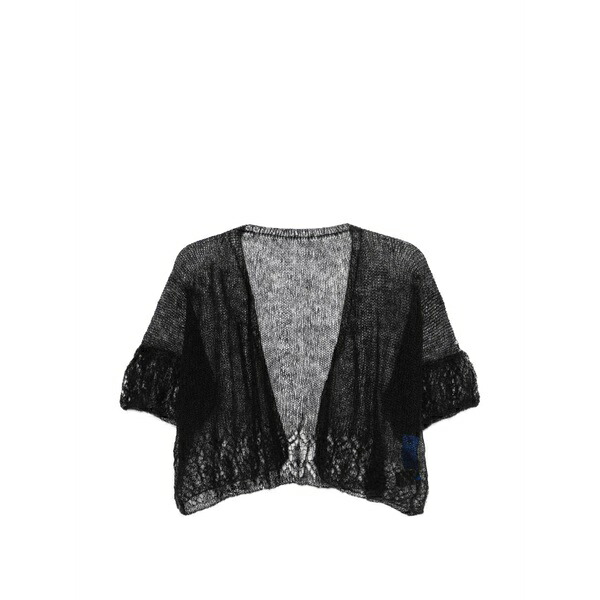 メドモワゼル レディース ジレー アウター Ruffled hanan cardigan Black