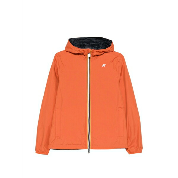 ケイウェイ メンズ ジャケット&ブルゾン アウター Hooded zip jacket Orange|asty