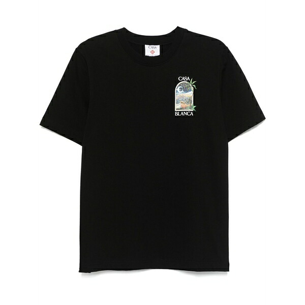 カサブランカ メンズ プルオーバー トップス La nights t-shirt Black