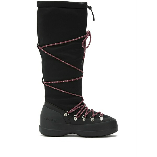 お月さまブーツ レディース ブーツ シューズ Luna lace-up boots Black