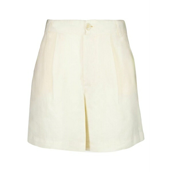 １２０％リノ レディース カジュアルパンツ ボトムス Pleated linen shorts Neutrals