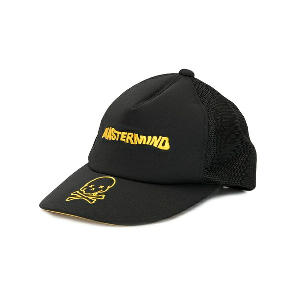 御師匠さん肝ったま 世界 メンズ かぶり笠 佩び物 Slogan embroidered cap Black