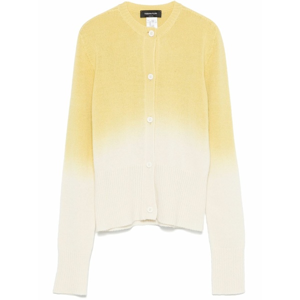 ファビアナ フィリッピ レディース ジレー アウター Faded cardigan Yellow