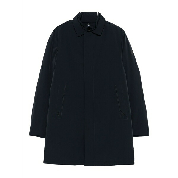 ピープル オブ シブヤ メンズ コート アウター Concealed-zip coat Blue|asty