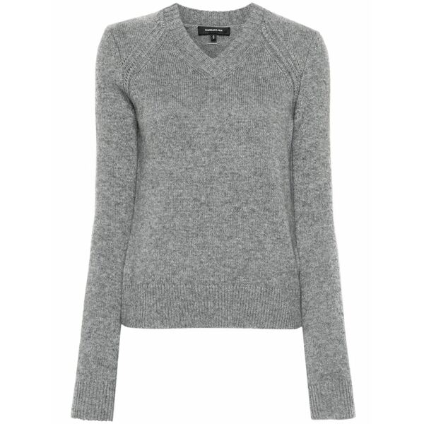バーバラ ブイ レディース 編み物\u0026スウェーター アウター V-neck ladder-stitch jumper Grey