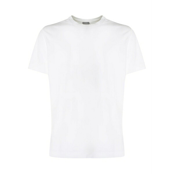 ザノーネ メンズ ティーシャツ トップス Crew-neck short-sleeve t-shirt White トップス-Tシャツ・カットソー