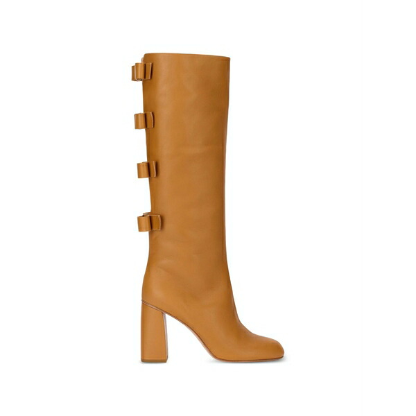 レッドヴァレンティノ レディース ブーツ シューズ Bow-detail boots Brown