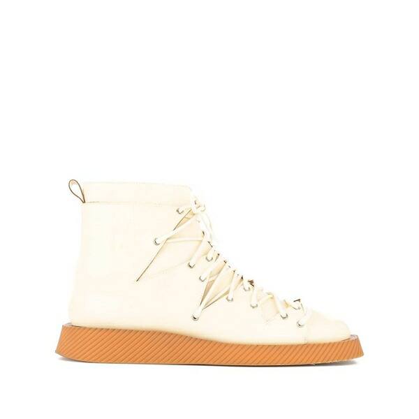 ジル・サンダー メンズ スニーカー シューズ Leather sneakers White