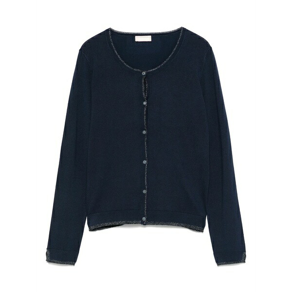 リュージョー レディース ジレー アウター Jewel-buttons cardigan Blue
