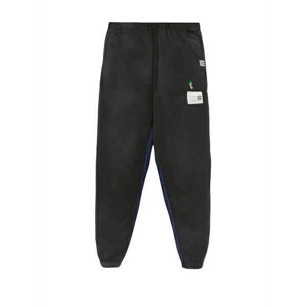 ミハラヤスヒロ メンズ カジュアルパンツ ボトムス Patch-detail track pants Black｜asty