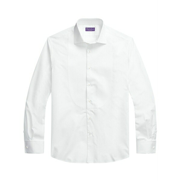ラルフ・ローレン パープルレーベル メンズ シャツ トップス Cotton shirt White｜asty