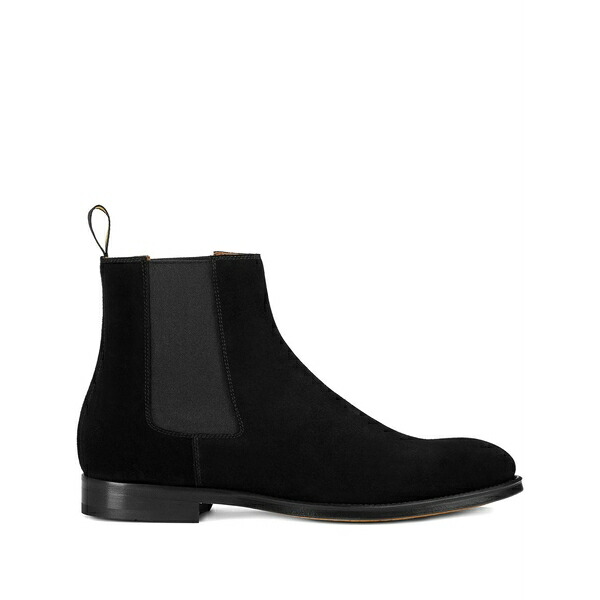 ドンカルズ メンズ ブーツ シューズ Suede elastic-sided boots Black
