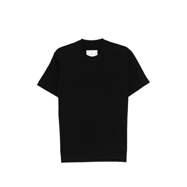 サカイ メンズ Tシャツ トップス Pocket t-shirt Black｜asty