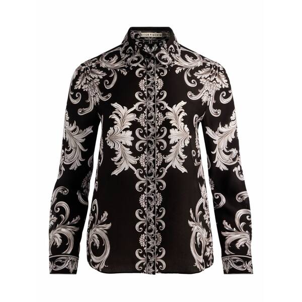 アリス アンド オリビア レディース プルオーバー トップス Willa top Black