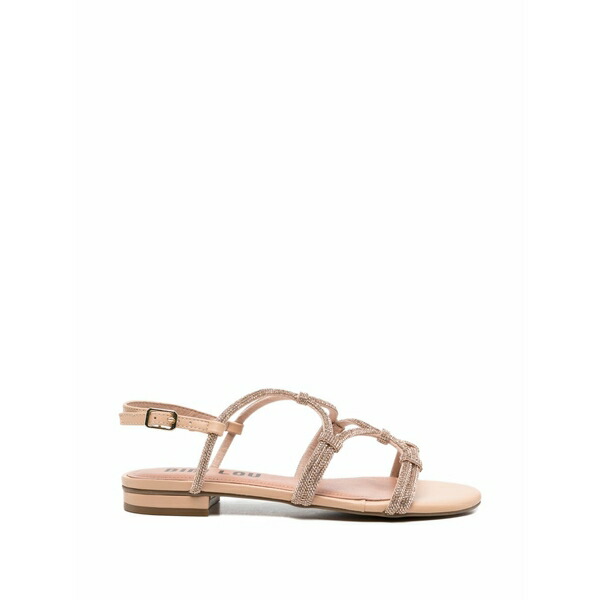 ビビロウ レディース サンダル シューズ Quail crystal-embellished sandals Neutrals