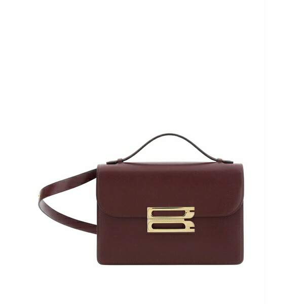ヴィクトリア ベッカム レディース トートバッグ バッグ Logo-plaque leather bag Red