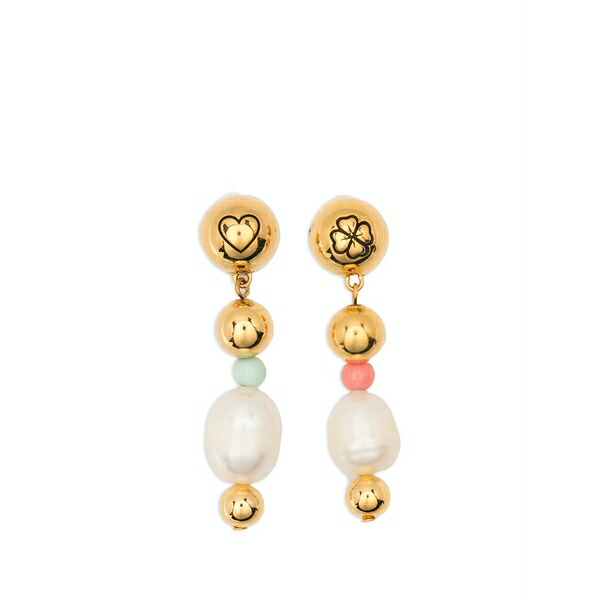 オーレリー ビダマン レディース ピアス&イヤリング アクセサリー Dysie smiley pearl earrings Gold|asty