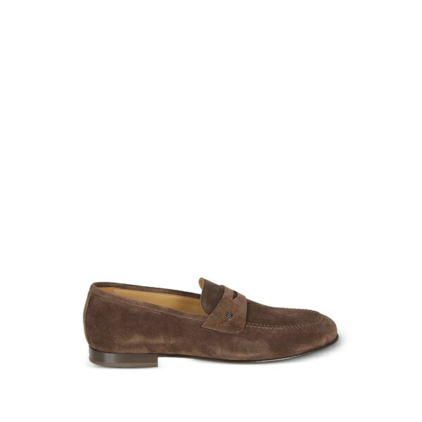 ボールディーニ メンズ スリッポン・ローファー シューズ Suede loafers Brown