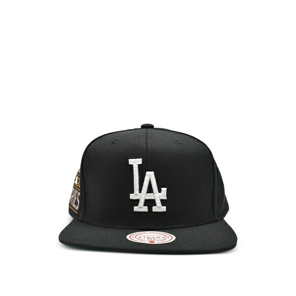 ミッチェル&ネス メンズ 帽子 アクセサリー X mlb dodgers baseball cap Black｜asty 9,436円
