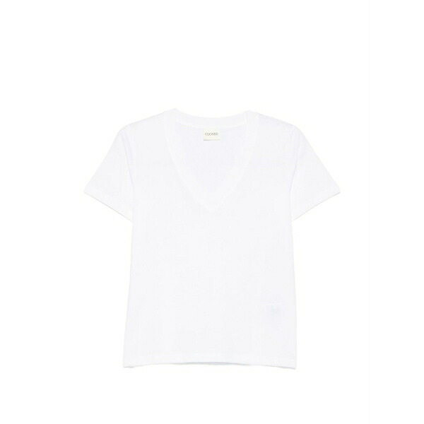 クローズド レディース プルオーバー トップス V-neck t-shirt White