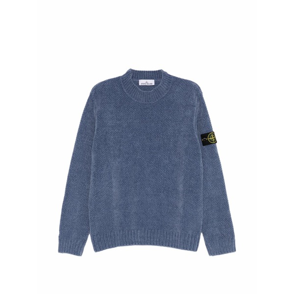 ストーンアイランド メンズ 編み物\u0026プルオーバー アウター Crew-neck sweater Blue