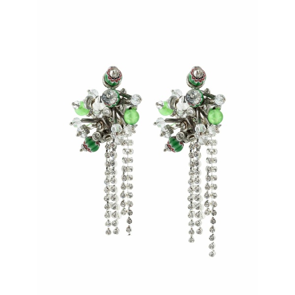 ドリス・ヴァン・ノッテン レディース ピアス&イヤリング アクセサリー Beaded drop earrings Silver|asty