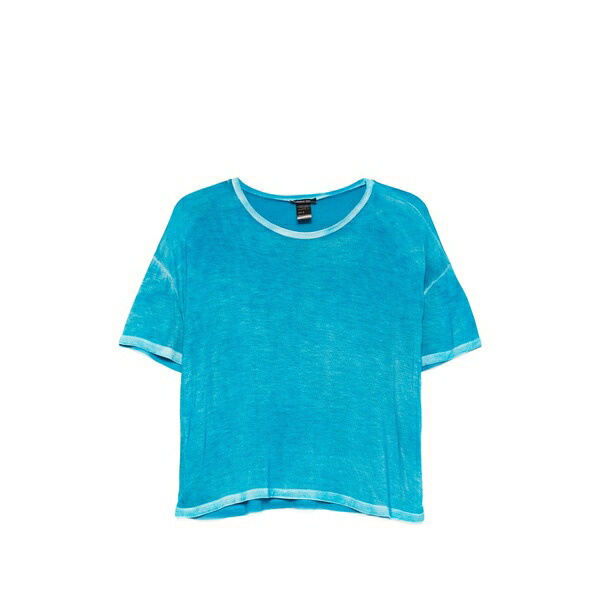 アヴァントワ レディース Tシャツ トップス Crew-neck t-shirt Blue｜asty