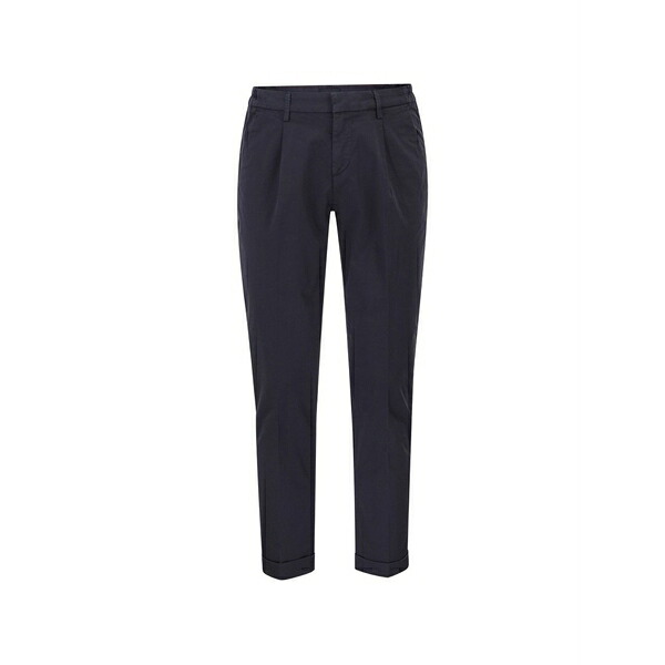フェイ メンズ 心地好いズボン下 ボトムス Pleated turned-up trousers Blue