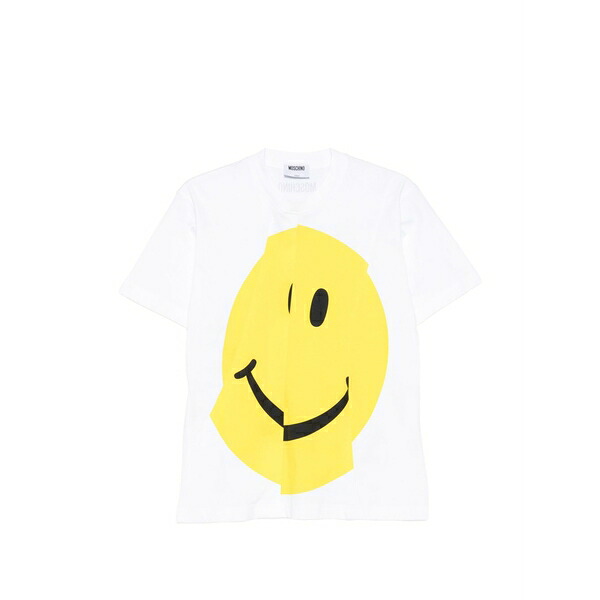モスキーノ レディース プルオーバー トップス Graphic-print t-shirt White