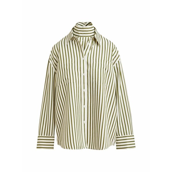 エッセンシャルアントワープ レディース プルオーバー トップス Janna striped shirt White