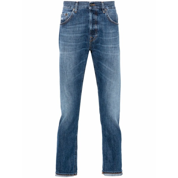 ドンダップ メンズ ジーンズズボン下 ボトムス Icon mid-rise straight-leg jeans Blue