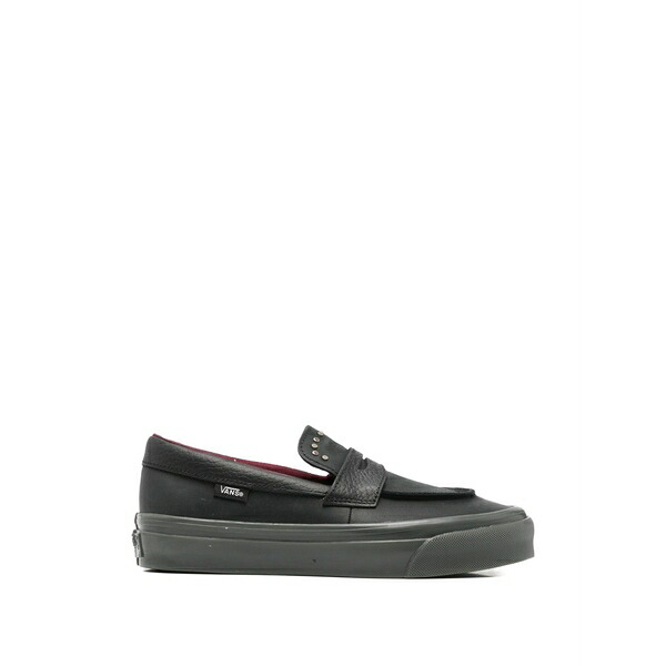 バンズ メンズ スリッポン・ローファー シューズ Studded-embellishment penny-strap sneakers Black