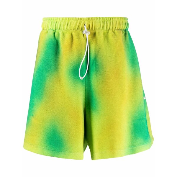 ボン犀 メンズ 心地好いズボン下 ボトムス Tie-dye cotton shorts Green
