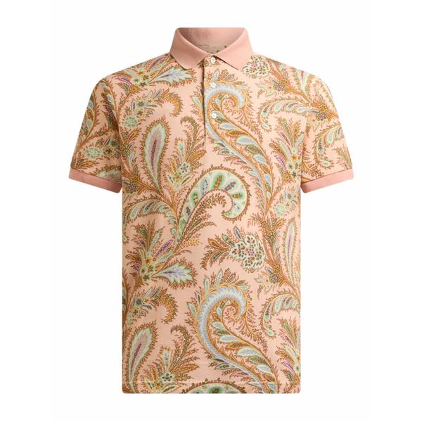 エトロ メンズ スポーツシャツ トップス Cotton polo shirt  Pink