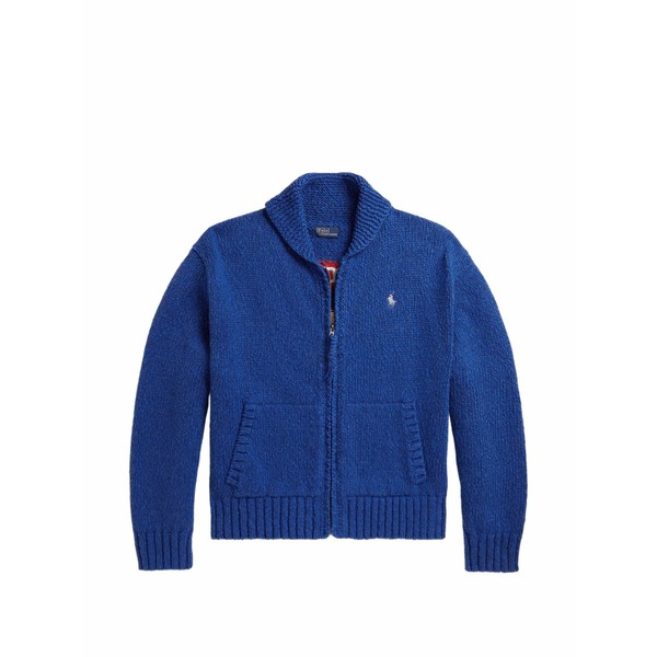 ラルフローレン レディース ジレー アウター Cotton cardigan Blue