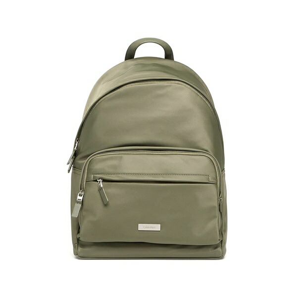 カルバンクライン メンズ バックパック・リュックサック バッグ Logo-plaque front-pocket backpack Green｜asty 30,420円