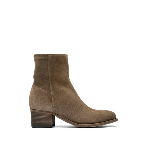 オフィチーネ クリエイティブ レディース ブーツ シューズ Denner 127 zip buffalo leather boots Brown|asty