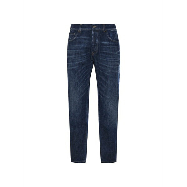 ドンダップ メンズ ジーンズズボン下 ボトムス Contrast-stitching jeans Blue