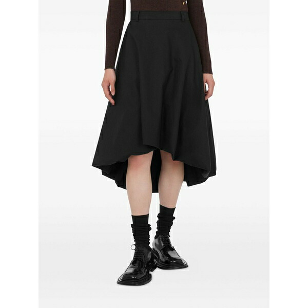 モスキーノ レディース スカート ボトムス Asymmetric skirt Black｜asty