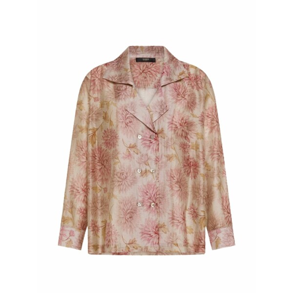 セブンティ レディース ジャケット&ブルゾン アウター Floral print jacket Neutrals|asty