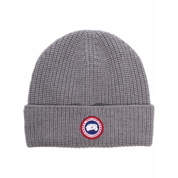カナダグース メンズ かぶり笠 付属品 Arctic disk wool beanie hat Grey