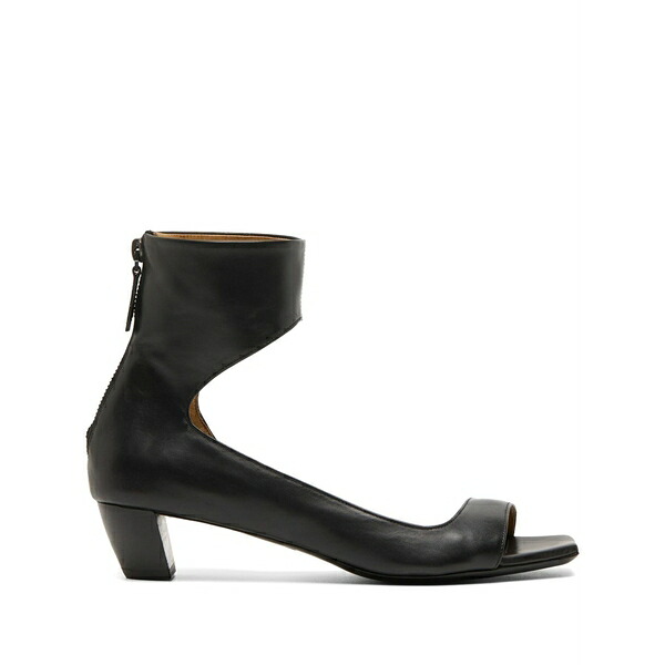 マーシャル レディース サンダル シューズ Cucchiaia leather sandals Black|asty