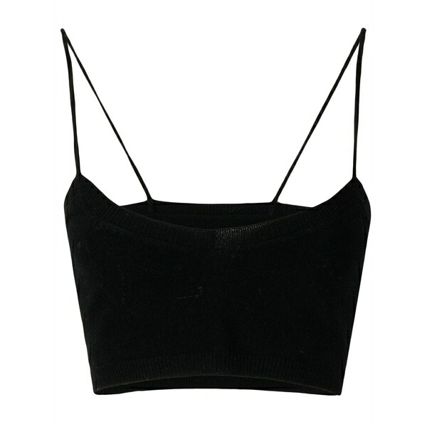 カシミア イン ラブ レディース ニット&セーター アウター Evie cashmere bralette Black｜asty