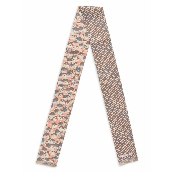 マルニ レディース マフラー・ストール・スカーフ アクセサリー Double-sided frayed scarf Blue|asty