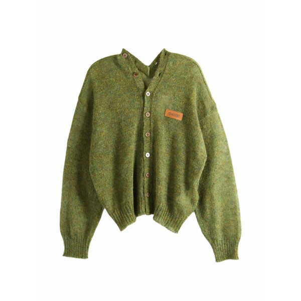 マリアーノ レディース ジレー アウター Drew barrymore logo-patch cardigan Green