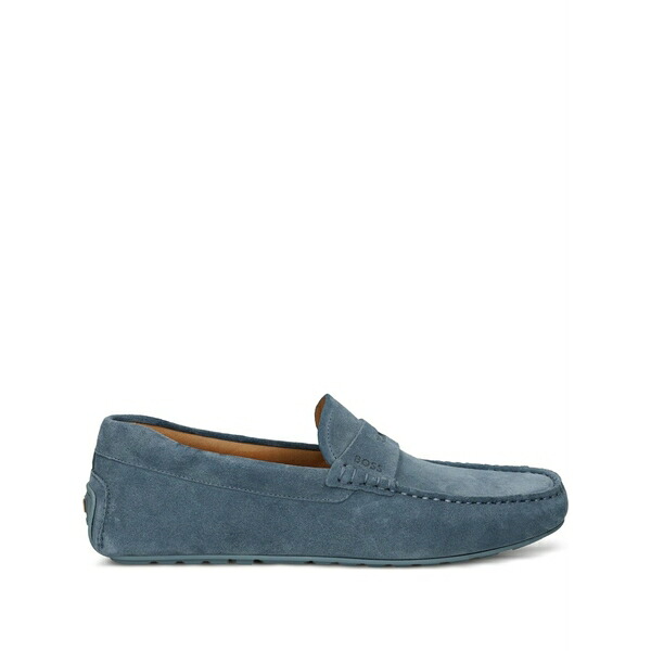 雇い主 メンズ スリッポン・ローファー シューズ Suede loafers Blue