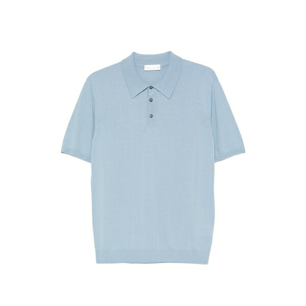 ロベルトコリーナ メンズ スポーツシャツ トップス Cotton polo shirt Blue
